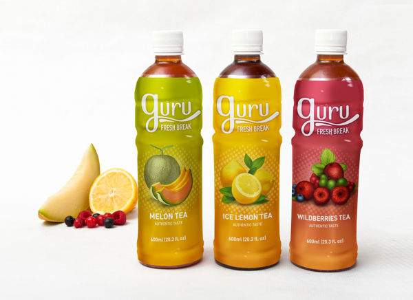 Diseño de marca y packaging para Guru Teas