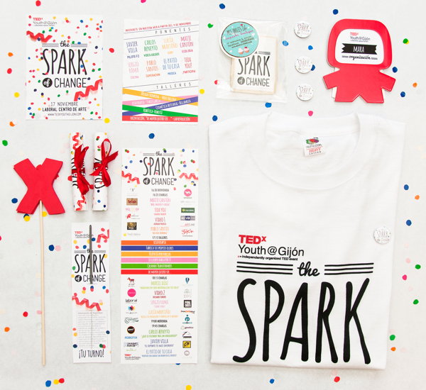 Diseño de cartel y aplicaciones para TEDx Youth Gijón