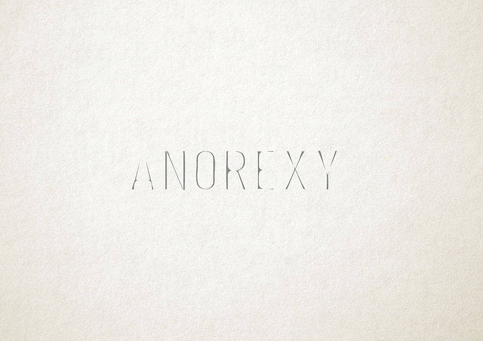 Esto es lo que pasa cuando la tipografía se transforma en trastornos mentales - anorexia