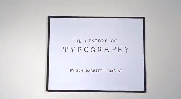 Historia de la Tipografia La historia de la tipografía resumida en 5 minutos de animación