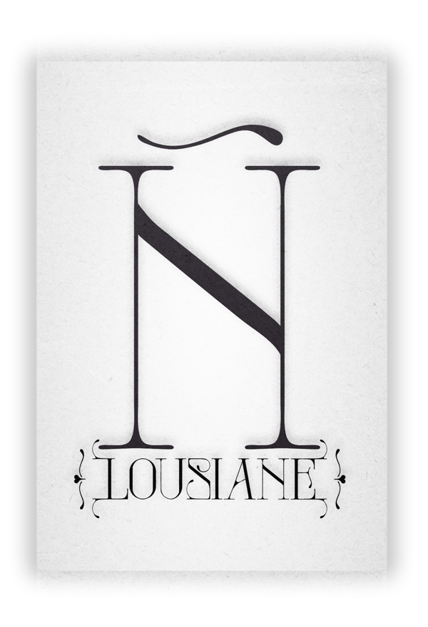 Lousiane, tipografía decorativa
