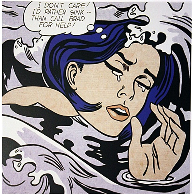 Roy Lichtenstein, Drowning girl