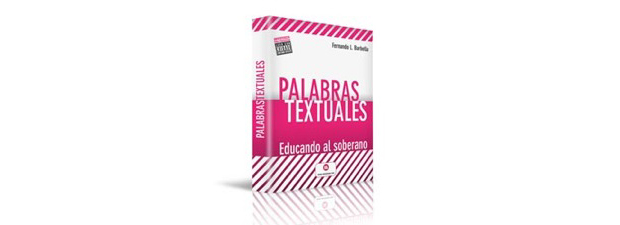 Palabras textuales, portada libro