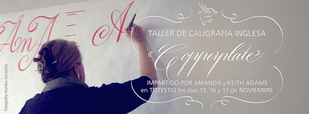 Curso de caligrafía inglesa con Keith Adams