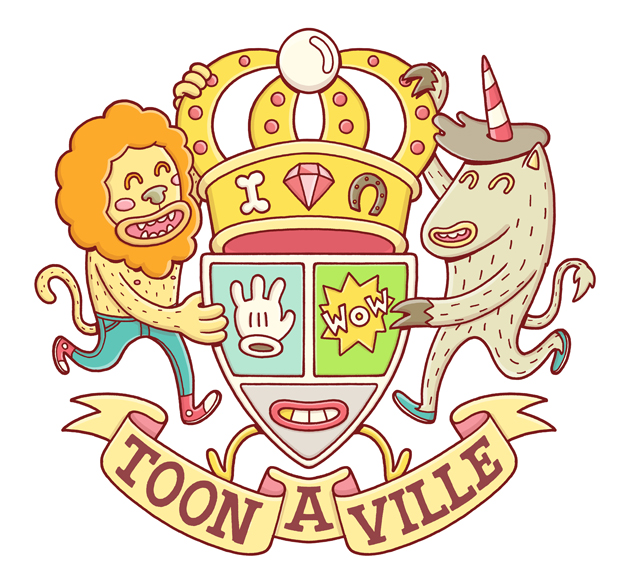 Toon a Ville, escudo-logo diseño de Brosmind