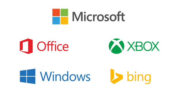 Bing, logos familia Microsoft