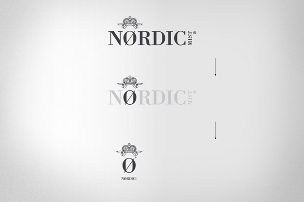 Evolución del símbolo del nuevo logo de la tónica Nordic Mist