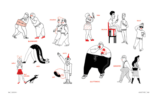 Luci Gutiérrez, ilustraciones del libro English Is Not Easy