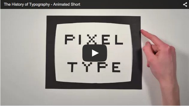 La historia de la tipografía resumida en 5 minutos de animación