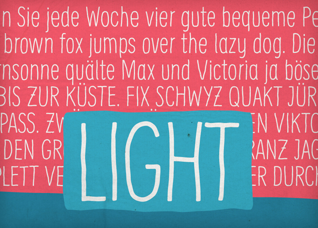 Supernett, font Light