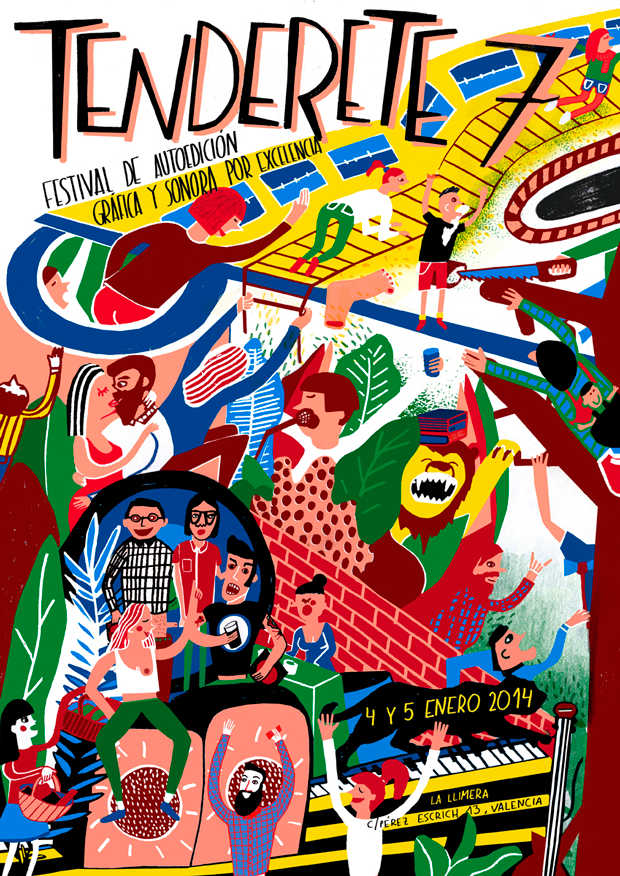 Tenderete 7, cartel Festival de autoedición gráfica y sonora por excelencia de Valencia