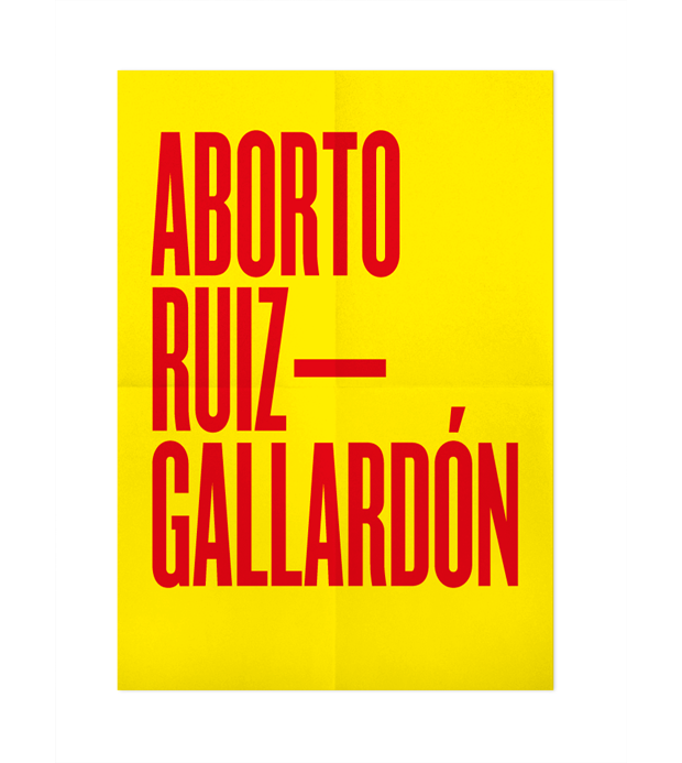 Aborto Ruiz-Gallardón, cartel de Andrés Requena