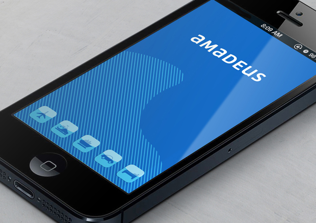 Amadeus – diseño nuevo logo – iphone