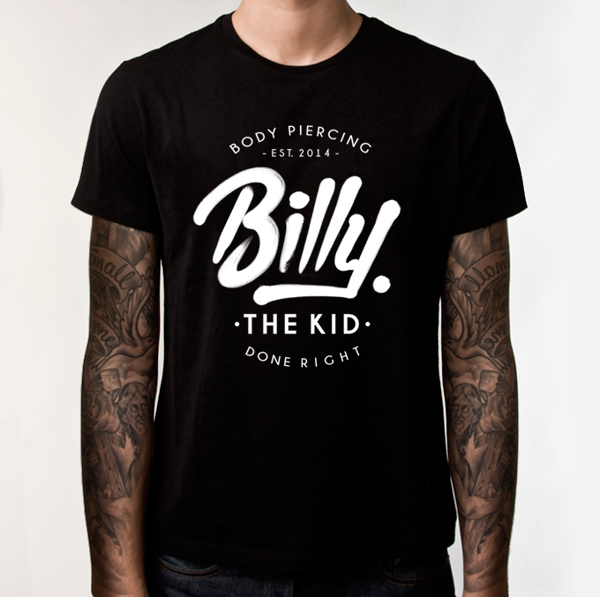 Disñeo de la camiseta para la marca Billy the Kid