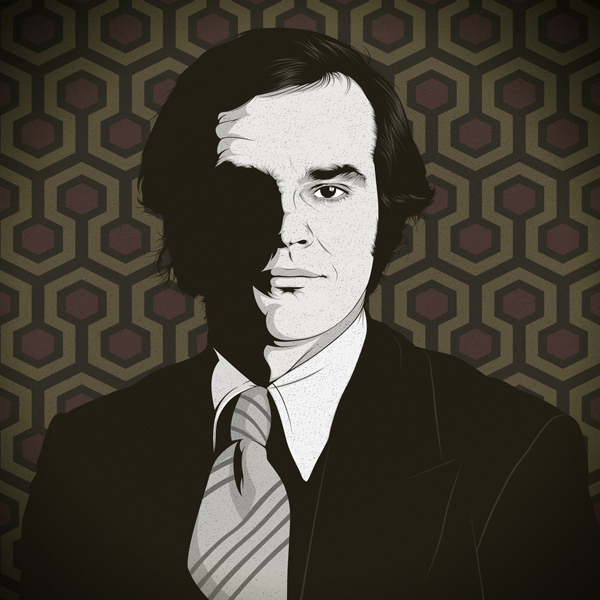 Ilustración del actor Jack Nicholson