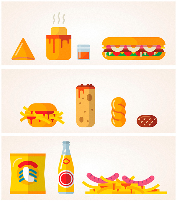Ilustración para el diseño de pattern para la marca A Tribute to All Things Tasty
