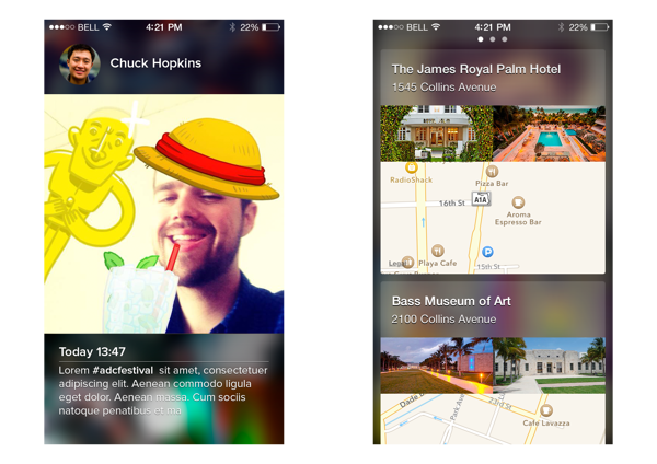 ADC Festival 2014 – app diseño de Crowd Studio
