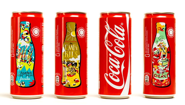 Ilustración para el packaging de Coca-Cola