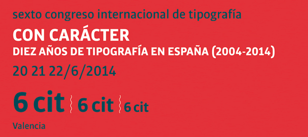 Programa del Congreso Internacional de Tipografía 2014 –  6º Cit