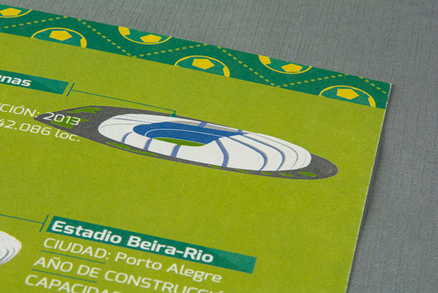 Estadios Mundial 2014 –  cartel infografía