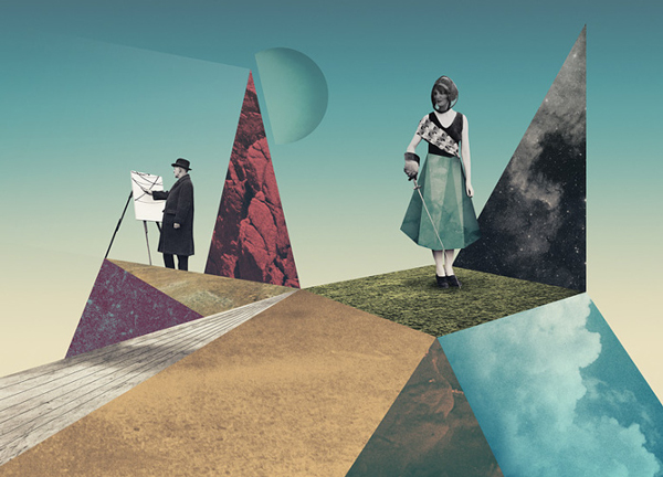 Virtuosity – collage ilustrado por Julien Pacaud – artista invitado en Santander Music 2014