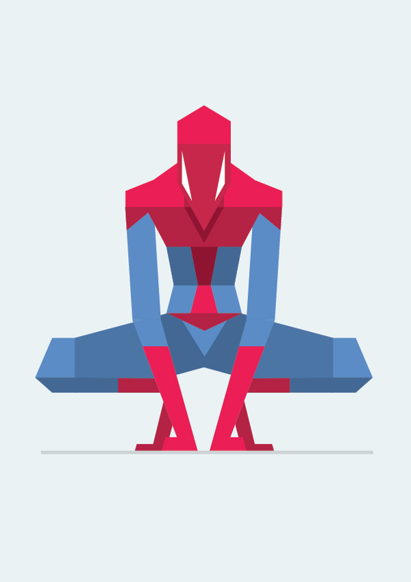  Spiderman en flat design