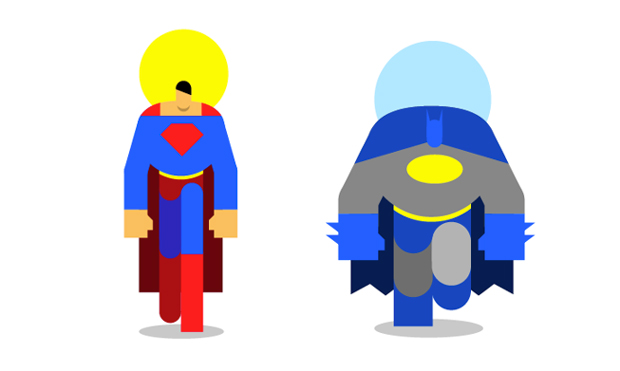 Yann le Neve, ilustrador de la serie flat heroes