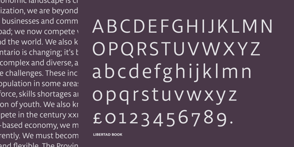tipografía humanista grotesk – fundición Tipotype