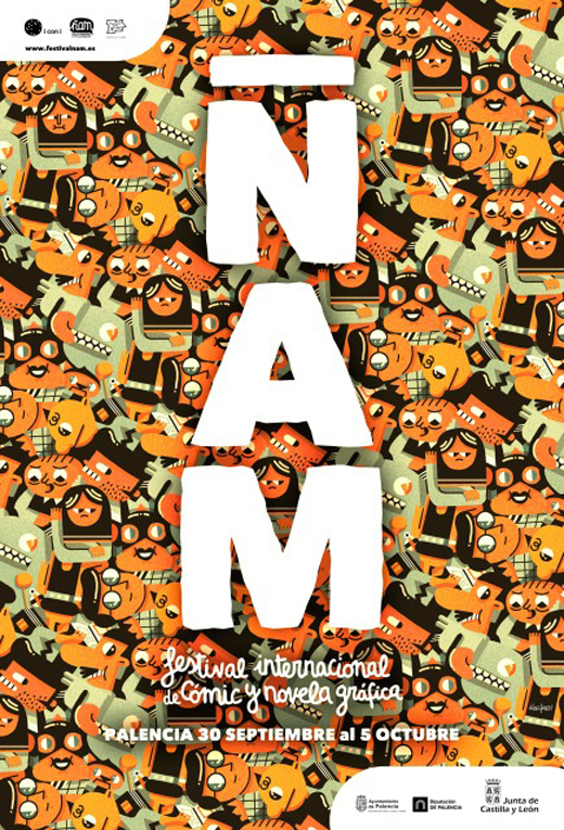 Ñam, cartel del 1r Festival Internacional de Cómic y Novela Gráfica