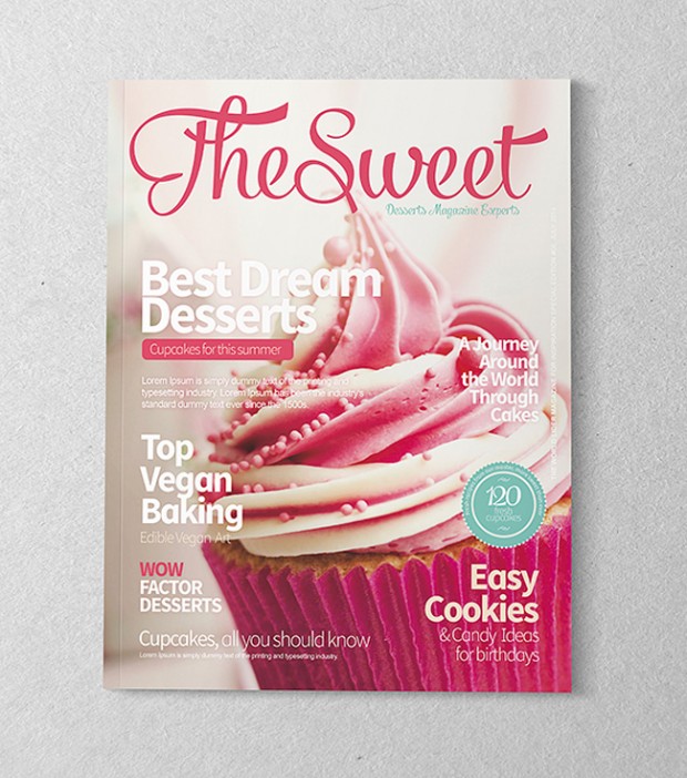 Mockup diseño de revistas – set con 10 portadas en formato PSD