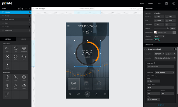 Pixate, la nueva app para prototipos de apps y webs