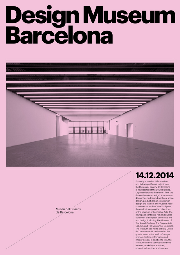 Carteles diseñados por Atlas para el Museu del Disseny de Barcelona
