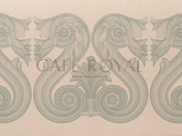 John Rushworth, de Pentagram, redefine la imagen del Café Royal en Londres