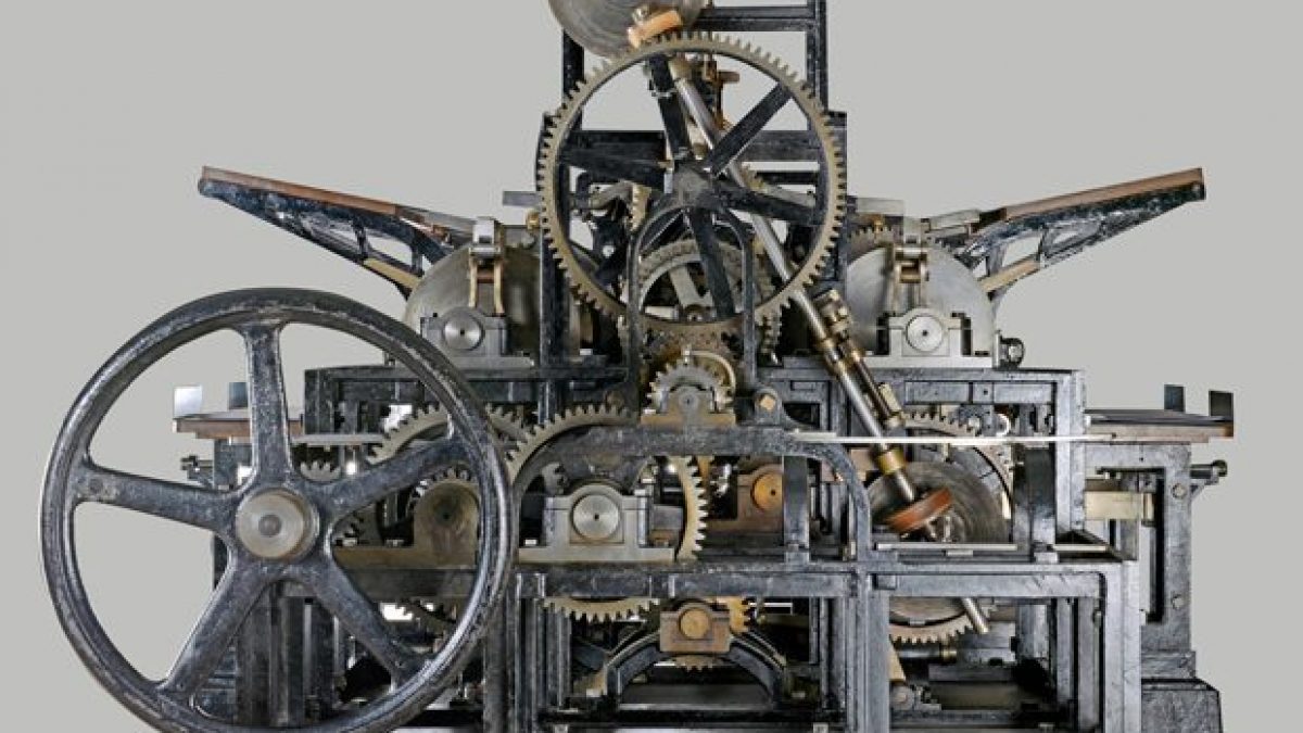 200 aniversario impresión en rotativa a vapor