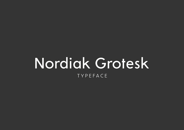 Nordiak Grotesk, nueva familia tipográfica palo seco y simétrica