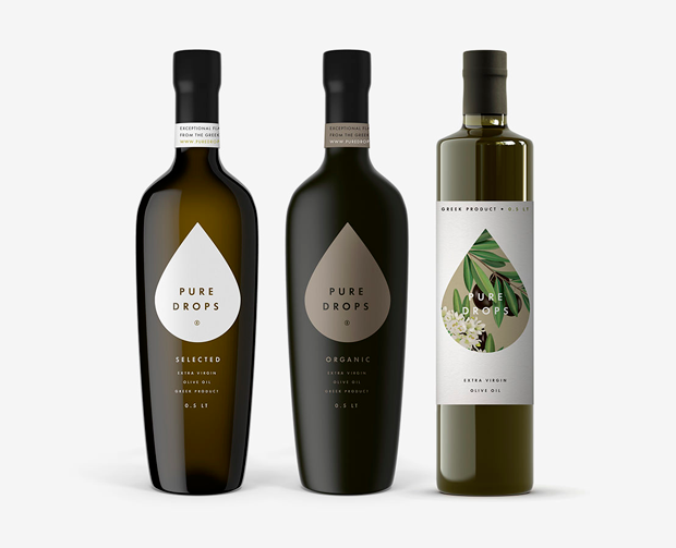 Pure Drops, branding design Bob Studio 