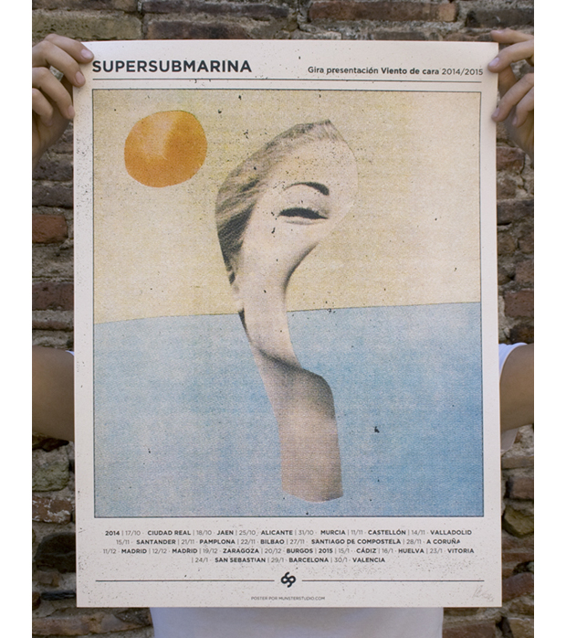 Supersubmarina – carteles de conciertos de Münster Studio