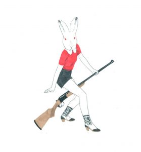 Caza de Conejos. Ilustraciones originales de Sonia Pulido en La Fiambrera