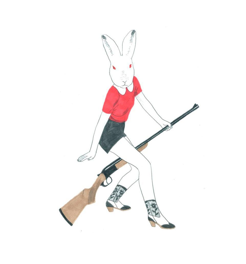 Caza de Conejos. Ilustraciones originales de Sonia Pulido en La Fiambrera