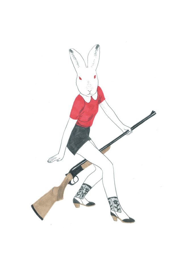 Caza de Conejos. Ilustraciones originales de Sonia Pulido en La Fiambrera