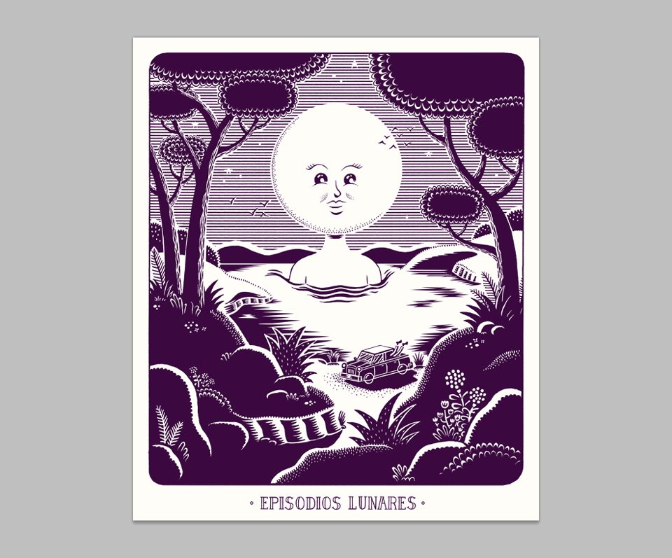 Episodios Lunares, de Martín Romero, en cómic y en serigrafía