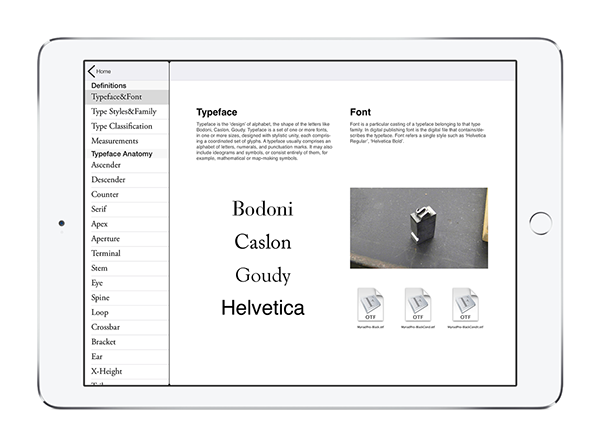 Typography Insight versión 3.0, app para tipópatas