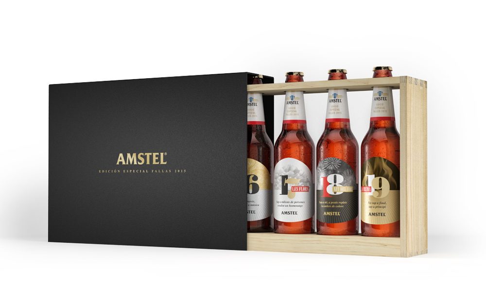 Amstel edición especial Fallas 2015 – diseño con caloret fallero –