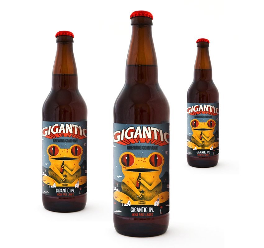 Malota, ilustraciones para las etiquetas de la cerveza Gigantic 