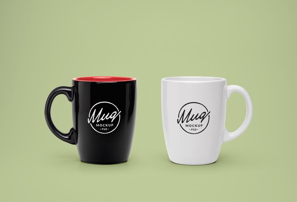 Mock-Up de mug de café clásico en PSD gratuito de alta calidad