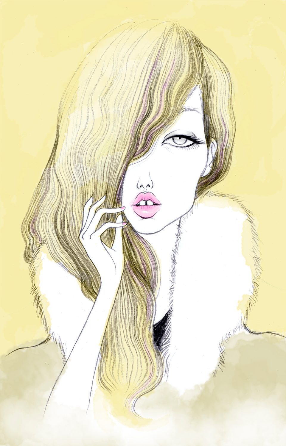 Mouth girl, ilustración de Elena Mir