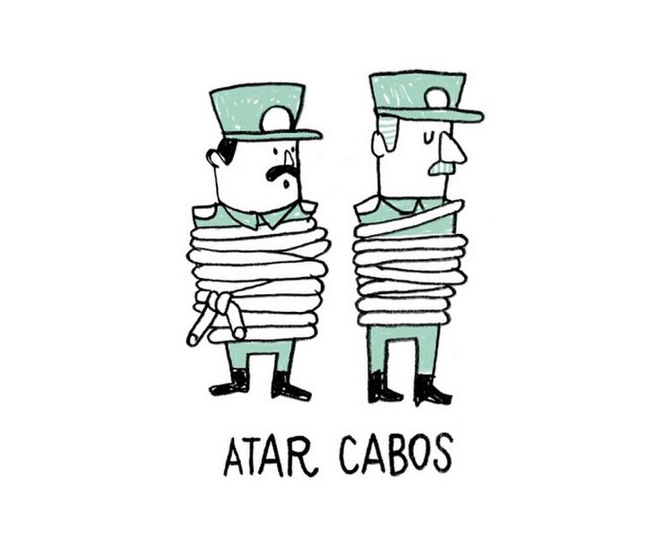Atar Cabos - viñeta humor de Miguel Bustos