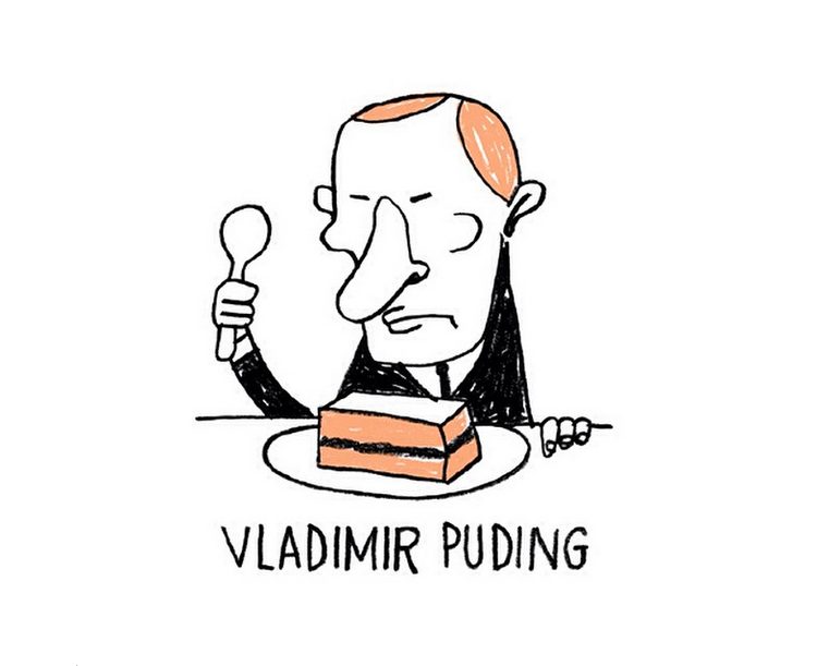 Vladimir Puding – viñeta de Humor se escribe con lápiz, por Miguel Bustos