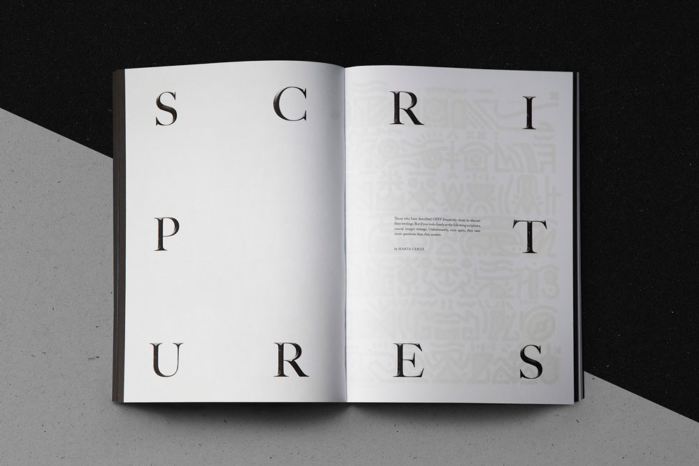 Marta Cerdà en OFFF Unmasked. Un book art tan único como el evento en sí con diseño de Vasava