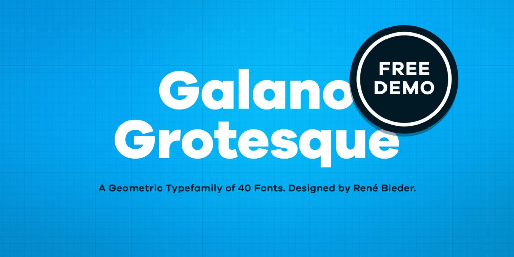 Galano Grotesque, tributo a las clásicas tipografías geométricas